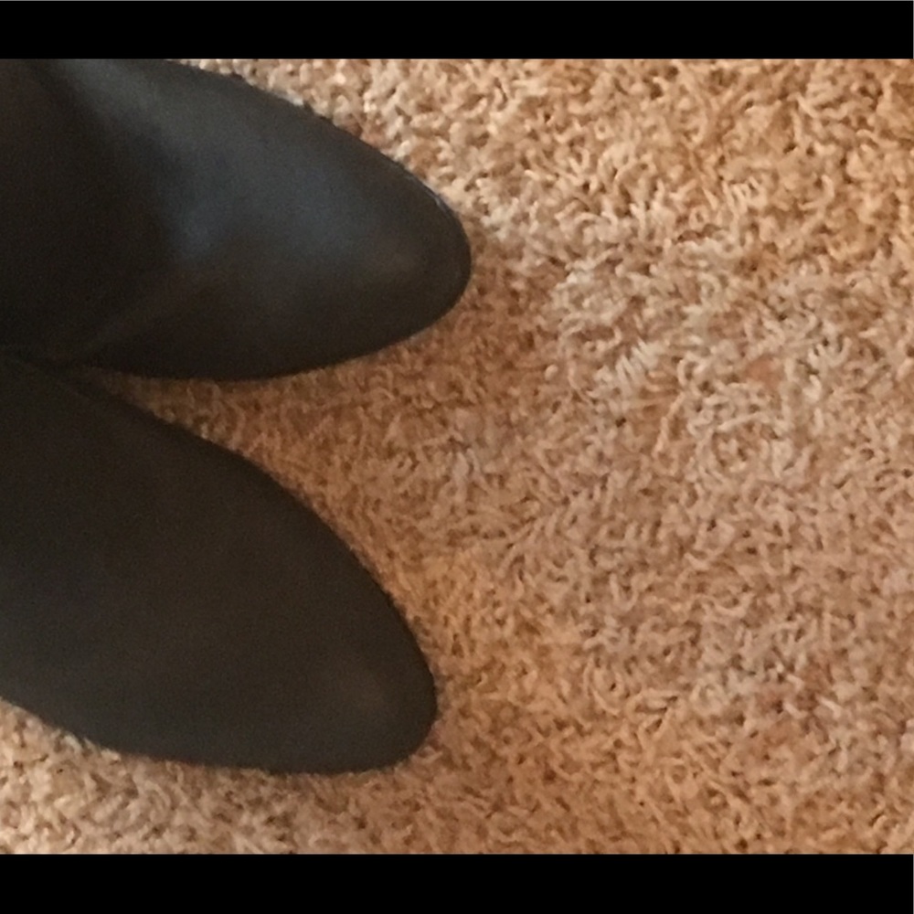 New Express Dark Slate Grey Niche Ankle Bootie 7 - Picture 8 of 8